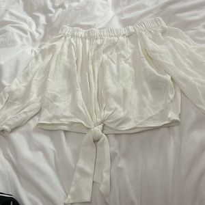 Pull and bear off the shoulder long sleeve top